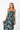 Side view of floral multicolor Ava Strapless Pleated Bodice Maxi Dress fluid drape relaxed fit coastal