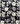 Detail of floral black white Juno Above-Knee U-Neck Knit Dress silky-soft knit contrast hem finish