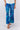 Close-up of silky-soft knit on tie-dye blue Jenna Relaxed Leg Knit Pants artisanal tie-dye wide-leg finish