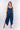 Front view of navy Adele Scoop-Neck Relaxed-Fit Knit Jumpsuit one-piece silhouette relaxed fit resort