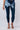 Close-up of silky-soft knit on navy Lena Ankle-Length Knit Legging smooth texture ankle length finish