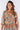 Front view of floral multicolor Kiera 46115 Sleeve Ruffle Wrap Top relaxed silhouette easy fit resort
