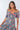 Close-up of super-soft rayon on floral multicolor Ginger Sweetheart Ruffle Maxi Dress print placement varies