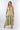 Front view of floral soft blue Sandra Tie-Front Ruffle Maxi Dress maxi silhouette relaxed fit resort