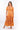 Front view of floral yellow gold Ginger Sweetheart Ruffle Maxi Dress sweetheart neckline maxi silhouette resort