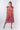 Front view of floral purple pink Sophie Tie-Front High Low Dress With Flutter Sleeves relaxed silhouette resort