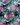 Detail of floral multicolor Sara Ankle-Length Mock Wrap Pants super-soft rayon mock wrap finish