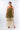 Front view of multicolor dip-dye green beige Ava Strapless Pleated Bodice Maxi Dress strapless silhouette resort