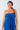 Close-up of super-soft rayon on blue Ava Strapless Pleated Bodice Maxi Dress pleated bodice artisanal finish