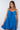 Close-up of super-soft rayon on cobalt blue Stella Above-Knee Swing Dress smooth texture swing finish