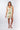 Front view of multicolor print Angelina Above-Knee V-Neck Dress shift silhouette relaxed fit resort