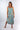 Front view of floral multicolor Kate Reversible Lattice Back Midi Dress relaxed silhouette resort