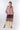 Front view of brown rose gold dip-dye Ella Wide-Leg Ankle Pants With Pockets relaxed wide-leg silhouette resort
