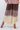 Close-up of super-soft rayon on brown rose gold dip-dye Ella Wide-Leg Ankle Pants With Pockets ombre finish
