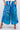 Close-up of super-soft rayon on blue green tie-dye Ella Wide-Leg Ankle Pants With Pockets artisanal tie-dye finish