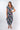 Front view of floral multicolor April Short Sleeve Midi Dress shift silhouette relaxed fit island resort