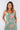 Close-up of super-soft rayon on floral mint Bella Hand-Beaded Neck Line Maxi Dress hand-beaded neckline detail