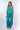 Front view of green tie-dye blue Josephine Mock Wrap Pants relaxed wide-leg silhouette easy fit resort