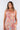 Close-up of super-soft rayon on multicolor warm pastels Mia A-Line Midi Dress print placement varies
