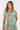 Close-up of super-soft rayon on floral mint Nina A-Line Pocket Dress print placement varies