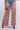 Close-up of super-soft rayon on multicolor warm pastels Nina Straight Leg Pants With Slits print placement varies