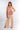 Front view of nude Nina Straight Leg Pants With Slits relaxed straight-leg silhouette easy fit resort