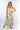 Front view of multicolor print Michelle Ruffle Maxi Dress With Adjustable Straps maxi silhouette resort