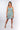 Front view of floral multicolor Darcy Above-Knee Empire Waist Dress A-line silhouette defined waist resort