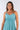 Close-up of super-soft rayon on mint green Darcy Above-Knee Empire Waist Dress empire waist draped finish