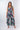 Front view of floral multicolor Sara Ankle-Length Mock Wrap Pants relaxed wide-leg silhouette resort