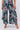 Close-up of super-soft rayon on floral multicolor Sara Ankle-Length Mock Wrap Pants print placement varies