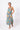 Front view of floral multicolor Kate Reversible Lattice Back Midi Dress relaxed silhouette resort