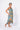 Back view of floral multicolor Kate Reversible Lattice Back Midi Dress lattice back styling resort