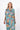 Back view of floral multicolor Tess Button Front Maxi Tunic Dress maxi silhouette easy fit resort
