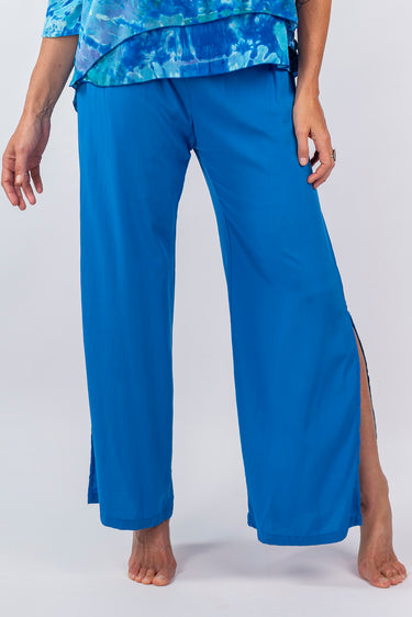 Nina Straight Leg Pants With Slits