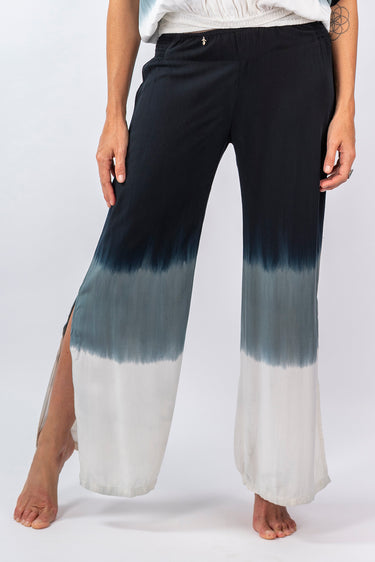 Nina Straight Leg Pants With Slits